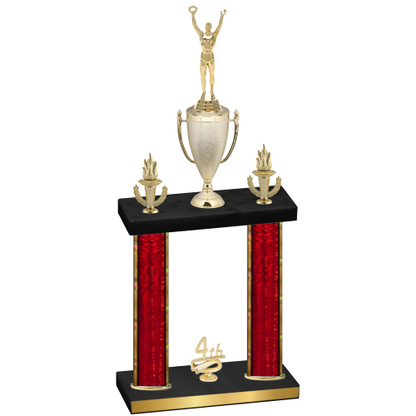 Double Red Glacier Fourth Place Victory Trophy