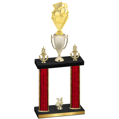 Double Red Glacier Year Pickleball Trophy