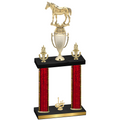 Double Red Glacier First Place Horses Trophy
