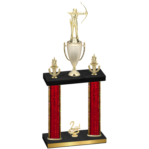 Double Red Glacier Second Place Archery Trophy