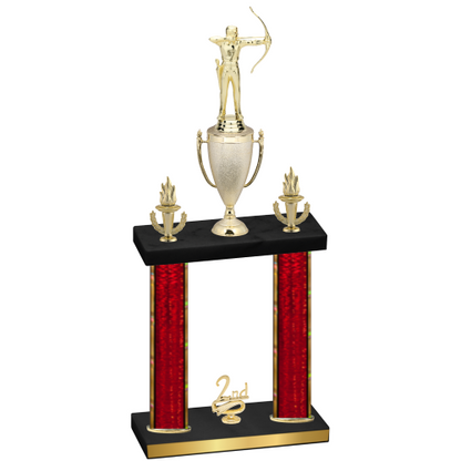 Double Red Glacier Second Place Archery Trophy
