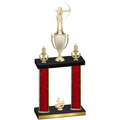 Double Red Glacier Fourth Place Archery Trophy