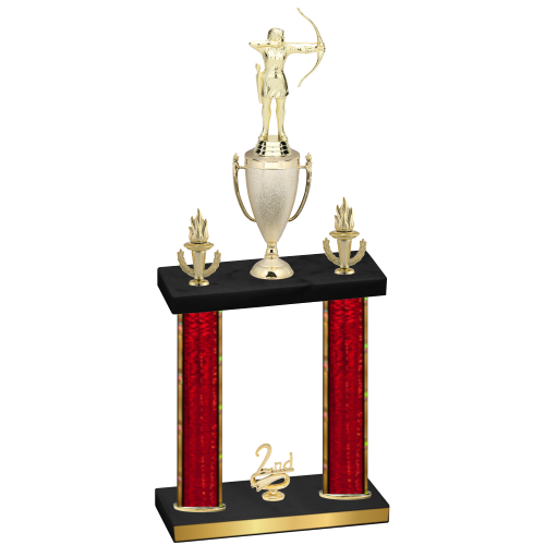 Double Red Glacier Second Place Archery Trophy