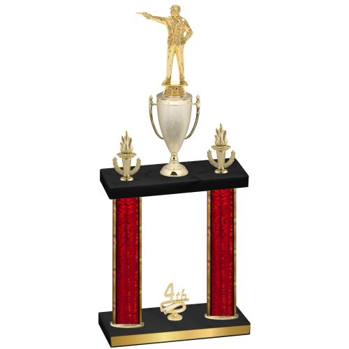 Double Red Glacier Fourth Place Shooter Trophy