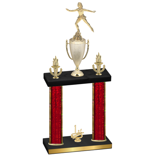 Double Red Glacier First Place Skater Trophy