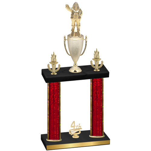 Double Red Glacier Fourth Place Holiday Trophy