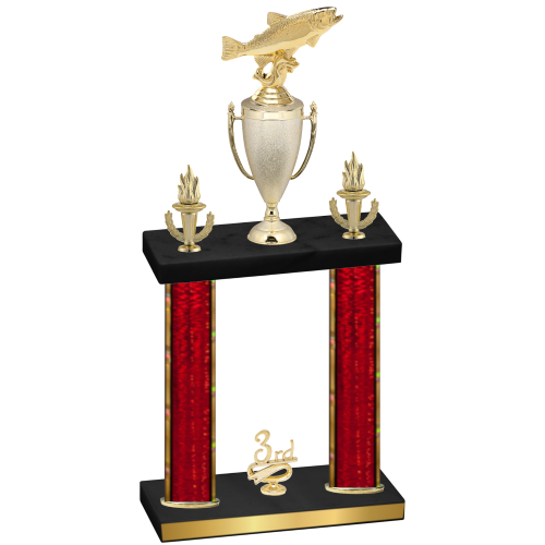 Double Red Glacier Third Place Fishing Trophy