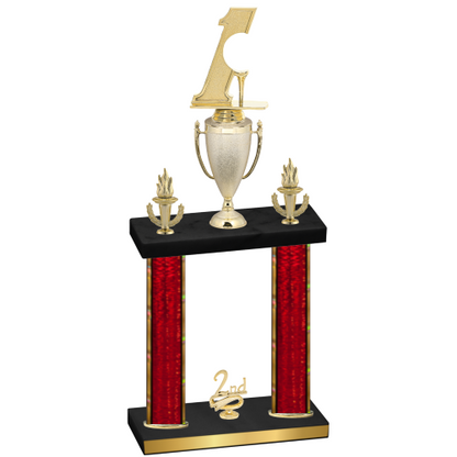 Double Red Glacier Second Place Golf Trophy