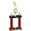 Double Red Glacier Third Place Softball Trophy