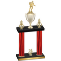 Double Red Carbon Fiber Year Rugby Trophy