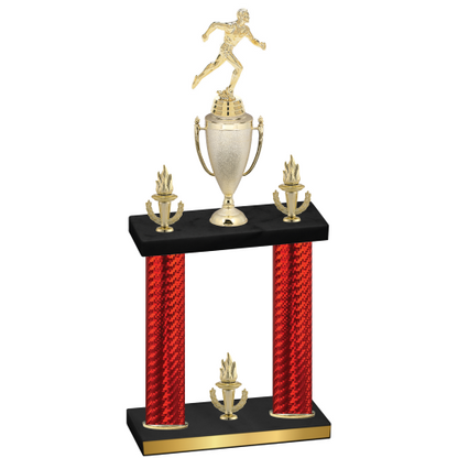 Double Red Carbon Fiber Victory Running Trophy