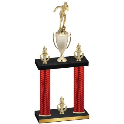 Double Red Carbon Fiber Victory Swimming Trophy