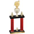 Double Red Carbon Fiber Year Swimming Trophy