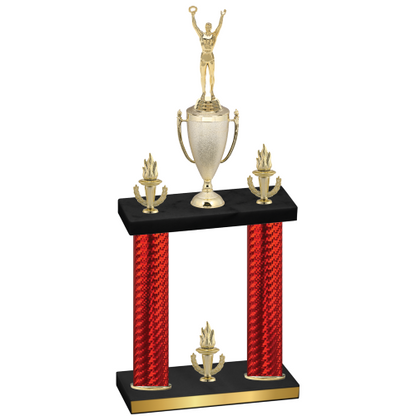 Double Red Carbon Fiber Victory Victory Trophy