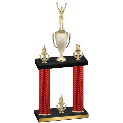 Double Red Carbon Fiber Victory Victory Trophy