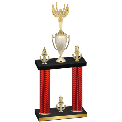Double Red Carbon Fiber Victory Victory Trophy