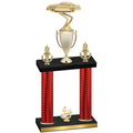 Double Red Carbon Fiber Fourth Place Cars Trophy