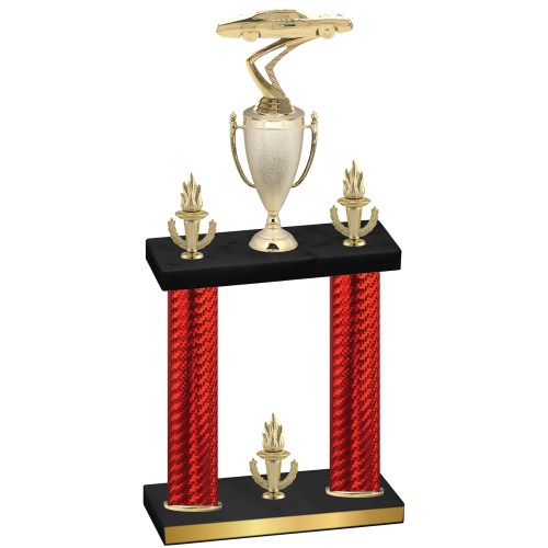 Double Red Carbon Fiber Victory Cars Trophy