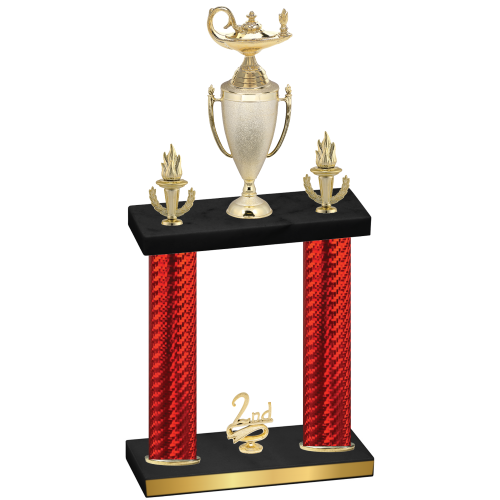 Double Red Carbon Fiber Second Place Academics Trophy
