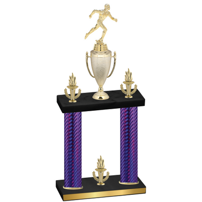 Double Purple Carbon Fiber Victory Running Trophy