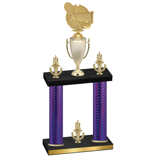 Double Purple Carbon Fiber Victory Tennis Trophy