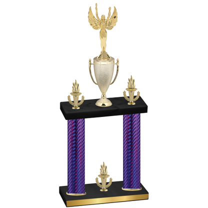 Double Purple Carbon Fiber Victory Victory Trophy