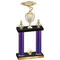 Double Purple Carbon Fiber First Place Cars Trophy