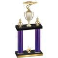 Double Purple Carbon Fiber First Place Cars Trophy