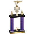 Double Purple Carbon Fiber Third Place Cars Trophy