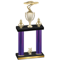 Double Purple Carbon Fiber Year Cars Trophy