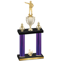 Double Purple Carbon Fiber Third Place Shooter Trophy