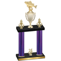 Double Purple Carbon Fiber Year Fishing Trophy