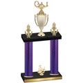 Double Purple Carbon Fiber Third Place Academics Trophy