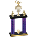 Double Purple Carbon Fiber Fourth Place Academics Trophy