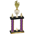 Double Purple Glacier Fourth Place Rugby Trophy