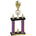 Double Purple Glacier Victory Rugby Trophy