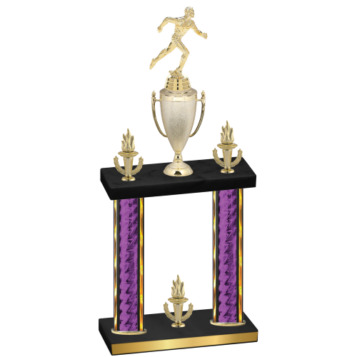 Double Purple Glacier Victory Running Trophy
