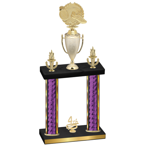 Double Purple Glacier Fourth Place Running Trophy