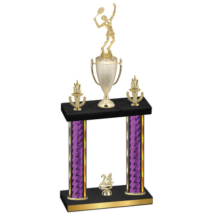 Double Purple Glacier Year Tennis Trophy