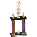 Double Purple Glacier Fourth Place Bowling Trophy