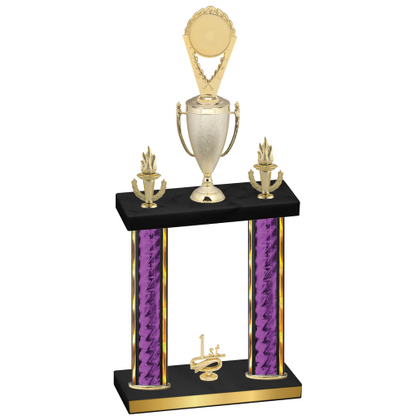 Double Purple Glacier First Place Insert Trophy