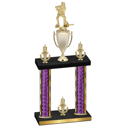 Double Purple Glacier Victory Hockey Trophy