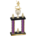 Double Purple Glacier Victory Lacrosse Trophy