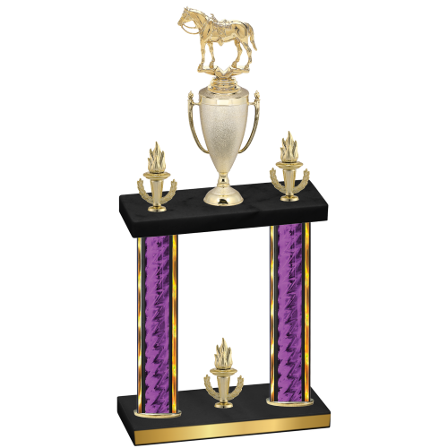 Double Purple Glacier Victory Horses Trophy