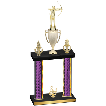 Double Purple Glacier Third Place Archery Trophy