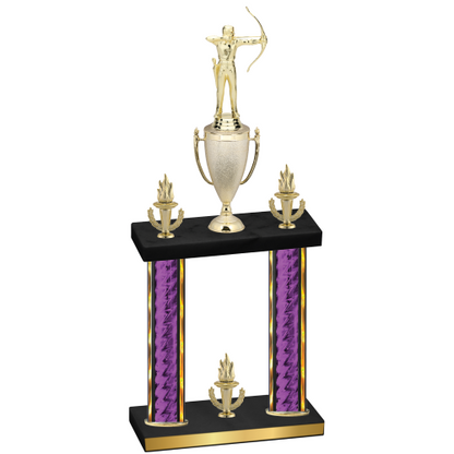 Double Purple Glacier Victory Archery Trophy