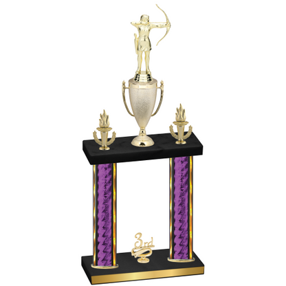 Double Purple Glacier Third Place Archery Trophy