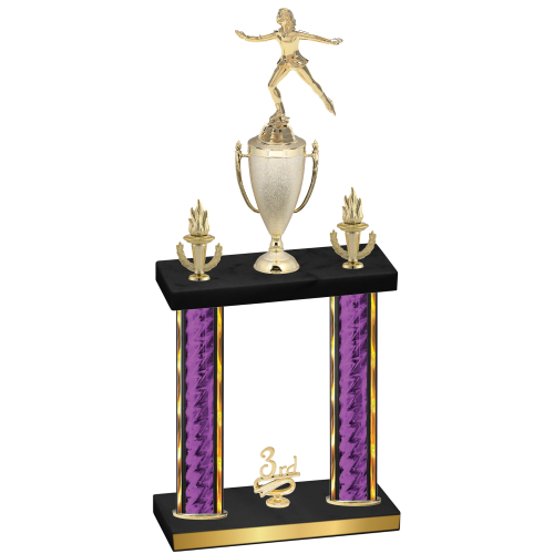 Double Purple Glacier Third Place Skater Trophy