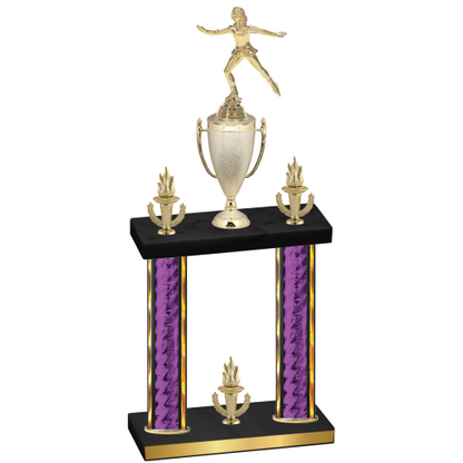 Double Purple Glacier Victory Skater Trophy
