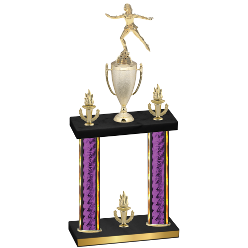 Double Purple Glacier Victory Skater Trophy